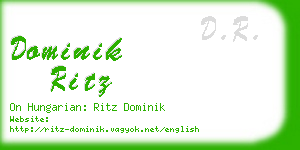 dominik ritz business card